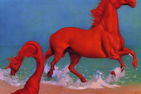 The Bathing of the Red Horse! A Deep Dive into  Lev Ivanov's Powerful Narrative Painting