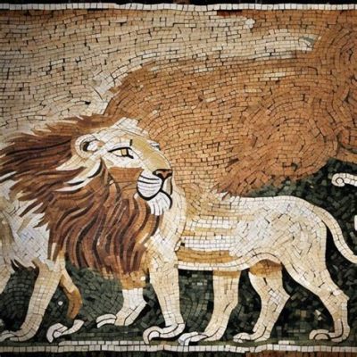 The Lion Hunt Mosaic - A Thrilling Tapestry of Courage and Majesty Unveiled!