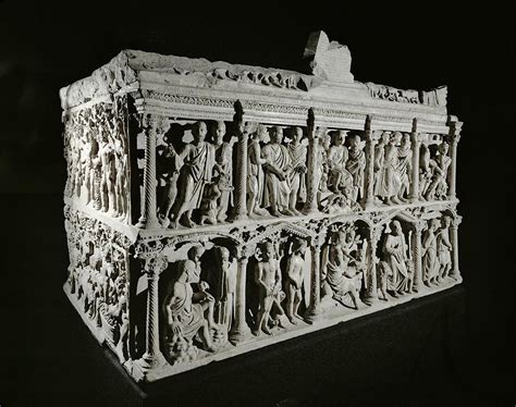 Sarcophagus of Junius Bassus: A Monumental Depiction of Christian Triumph and Pagan Imagery!