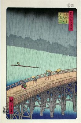 The Sudden Shower over Ohashi Bridge - A Flourishing Display of Atmospheric Perspective and Ukiyo-e Masterclass