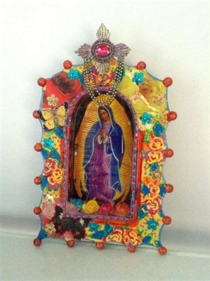 The Virgin of Guadalupe! A Glimpse into Vibrant Mexican Colonial Art through an Intricate Hand-Painted Fresco